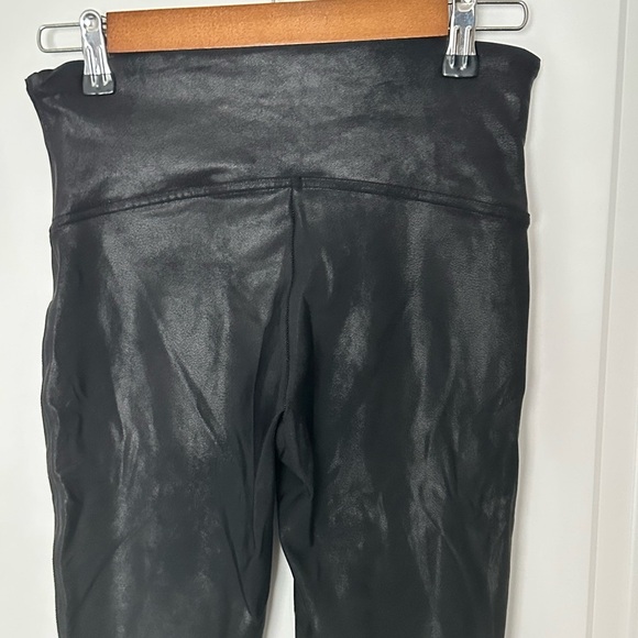 SpanxShape Faux Leather Spanx leggings black size Large Petite - Picture 11 of 14
